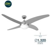 Ventilador De Techo Modelo Caspio 60w Ø132cm Mando A Distancia Cromo 120m3/min