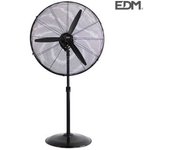 Ventilador De Pie Industrial Oscilante. Con Base Circular Negro Potencia: 180w [e3-33918]