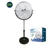 Ventilador De Pie Industrial 120w Ø50cm Edm Altura Regulable 68-88cm Edm