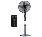 Ventilador De Pie Con Mando 60w Black Series Edm