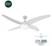 Ventilador De Techo Modelo Caspio 60w Ø132cm Mando A Distancia Blanco 120m3/min