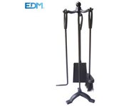 Kit De Chimenea Negro 3 Piezas Alto 61cm Edm