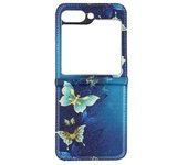 Funda Para Samsung Galaxy Z Flip 5 Yemaesre Acrilico Rígido Azul.