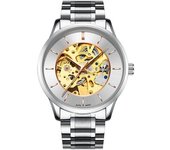 Reloj Mecánico Automático Esqueleto De Acero Inoxidable