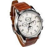 Reloj Mecánico Automático Con Esfera De Globo Blanco, Reloj De Vestir De Negocios Con Cristal De Zafiro De Lujo