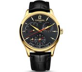 Reloj De Pulsera Con Correa De Cuero Impermeable Mecánico Automático Con Pantalla De Energía Cinética Para Hombre