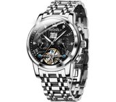 Reloj Automático Para Hombre Con Calendario, Acero Inoxidable, Luminoso, Resistente Al Agua(astilla)