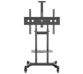 Onkron Soporte Tv Con Ruedas De 50 ̈ A 90 ̈ Inclinabile Con Carga Total De 100kg , Negro Ts1891-b