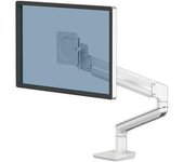 Tallo Brazo Para Monitor Individual - Hasta 9kg - Ajustable Con Muelle De Gas - Color Blanco Fellowes