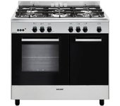 Glem Cocina A Gas 66l 5 Fuegos Inox/negro - Ga960pcgix