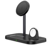 15w Wireless Magnetic Charger 3in1 Schwarz