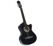 Guitarra Clásica Occidental Con Ecualizador Y 6 Cuerdas Negro Vidaxl
