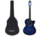 Set De Guitarra Occidental 12 Pzas Ecualizador Y 6 Cuerdas Azul