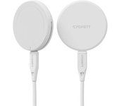 Cygnett Chargepuck Qi2.0 Auriculares, Smartphone Blanco Usb Cargador Inalámbrico Carga Rápida Interior