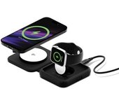 Cygnett Magtravel Qi2.0 2-in-1 Smartphone, Reloj Inteligente Negro Usb Cargador Inalámbrico Carga Rápida Interior
