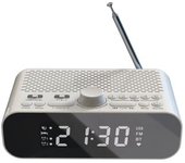 Radio Fm Con Reloj Despertador Dual Con Bluetooth, Reproductor De Streaming, Pantalla Led, Altavoz Hi-fi Con Unidad De Woofer, 1500mah