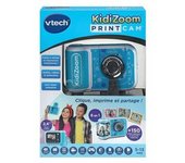 Vtech Kidizoom Print Cam Azul, Cámara De Fotos Infantil De Impresión Instantánea, Fotografía, Selfie, Vídeo, Pantalla A Color, Filtros Y Efectos