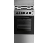Beko Css42014fs Cocina Cocina Independiente A Eléctrico Encimera De Gas Negro, Plata