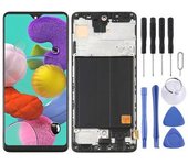 (new) Oled Lcd Screen For Samsung Galaxy A51 4g Sm-a515(6.36 Inch) Digitizer Full Assembly With Frame (black)