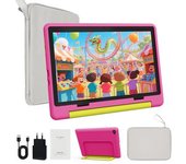 Tablet Infantil Android 14 Con Funda, Control Parental, Wifi 5g, Bt5.3, Hd 1280x800, 14gb, 64gb, 10,1''–rosa