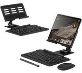 For Samsung Galaxy Fold / Z Fold Series Foldable Desk Stand Holder With Bluetooth Keyboard + Mouse + Stylus