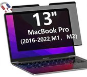 Macbook Pro 13 Inch (2016-2022, M1, M2) Privacy Screen Filter Magnetic Protector Removable And Reusable Screen Shield Anti Scratch Easy Install In Sec