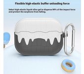 Estuche Protector De Silicona Suave Tipo B Para Auriculares Bluetooth Apple Airpods 3 Con Hebilla Para Colgar