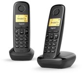 Teléfono Analógico/dect Gigaset A170 Duo Con Identificador De Llamadas, Color Negro