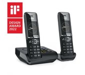 Teléfono Analógico/dect Gigaset Comfort 550a Duo Con Identificador De Llamadas, Color Negro