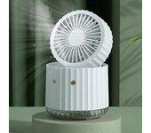 Pw01 Mini Ventilador De Refrigeración Por Agua Usb, Enfriador De Aire Humidificador Con Pulverizador Turbo Led De Escritorio