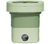 Lavadora Plegable Portátil Pequeña, Minimáquina Para Limpiar Ropa Interior, 8 L, Color Verde (ee. Uu.)