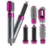 Secador De Pelo Eléctrico Secador De Pelo 5 En 1 Secador De Pelo Automático Plancha De Pelo Secador De Pelo Cepillo Secador De Pelo Rosa