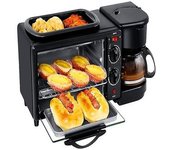 Cafetera, Máquina De Desayuno, Horno, Panificadora, Horno Tostador, Máquina De Desayuno Tres En Uno
