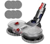 Accesorio De Fregona Eléctrica Para V7 V8 V10 V11 V12 V15, Motores Giratorios Duales Con 6 Almohadillas Lavables Para Fregona