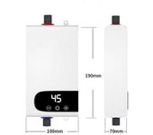 Calentador De Agua Eléctrico De 4500 W - Calentador De Agua Eléctrico Instantáneo Pequeño Con Temperatura Constante Y Enchufe Europeo