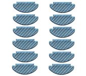 12pcs Paños De Fregona Paños De Limpieza Para Ecovacs Deebot T8 Aspiradora Accesorios Trapeador Limpieza De Pisos Paño De Reemplazo