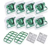Para Vk200 Fp200 Piezas Para Vorwerk Kobold Aspirador Bolsa De Reemplazo Filtro 8 Vk200 Bolsas + 2 Hepa