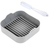 Reusable Air Fryer Silicone Pot Replacement For Paper Liners 8x8inch Silicone Air Fryer Basket Silicone Bowl For Air Fryer Oven Accessories