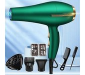 Secador De Pelo Secador De Pelo Profesional, Secador De Pelo Multifuncional - Verde