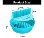 Silicone Air Fryer Liner Reusable Air Fryer Round Silicone Baking Separation Tray For Air Fryer