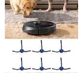 6 Piezas De Repuesto De Cepillo Lateral Para Aspiradora Abs Azul Para X8