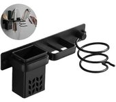 Soporte De Aluminio Para Secador De Pelo Soporte Para Secador De Pelo Estante De Almacenamiento Para Secador De Pelo