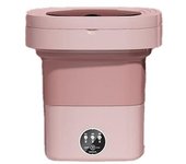 Lavadora Plegable Portátil Pequeña, Minimáquina Para Limpiar Ropa Interior, 8 L, Color Rosa (ee. Uu.)