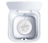 Ultrasónico Turbo 10l Rodillo Eléctrico Automático Mini Lavadora Herramienta De Lavado Portátil De Limpieza Rápida (macaron Blanco) Js