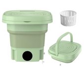 Lavadora Portátil, Mini Lavadora Plegable Y Secadora Giratoria Lavadora De Cubo Plegable Pequeña, 8l