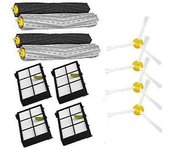 1 Juego De Extractor De Residuos, Filtros Y Kit De Reposición De Cepillo Lateral Para Irobot Roomba Serie 800 900
