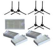 6x Cepillos Laterales + 5x Filtros Lidl 3000 A1 Robot Hoover Accesorios Reemplazo De Aspiradora