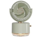 Ventilador De Refrigeración Humidificador Ventilador De Escritorio Ventilador De Refrigeración Con Luz Nocturna Led Ventilador Usb 1800mah Viento