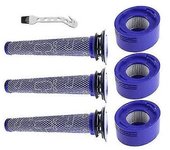 V8 Lote De 3 Filtros Post-motor Hepa V7 V8 Y 2 Filtros De Repuesto Para Dyson V7 V8 Animal Para Dyson # Dy-96566101, Dy-96747801