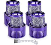 Filtro Compatible Con Dyson V10 Paquete De 4 Filtros De Vacío De Repuesto Compatibles Con Dyson V10 Cyclone Series, V10 Absolute, V10 Animal, V10